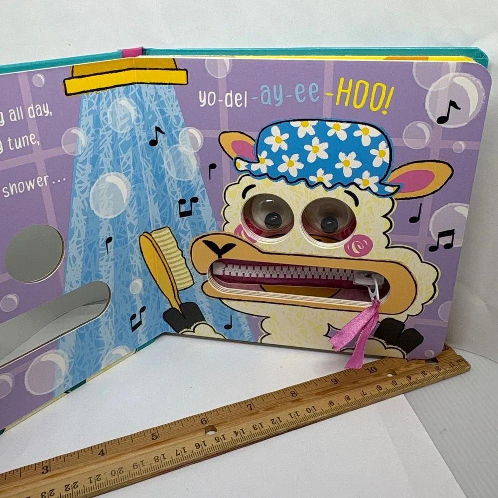 La La Llama! Wobbly Eye Zipper Board Book for Toddlers and Young‎ Children